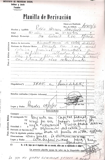 paciente en Capital Federal que viajo por sus propios medios